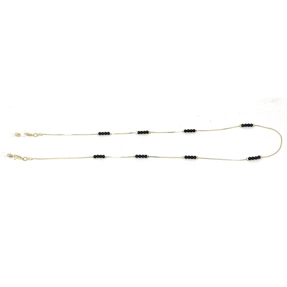 Eyeglass Chain Strap Women Sunglasses Holder Necklace Fashion Gold Beads 27"